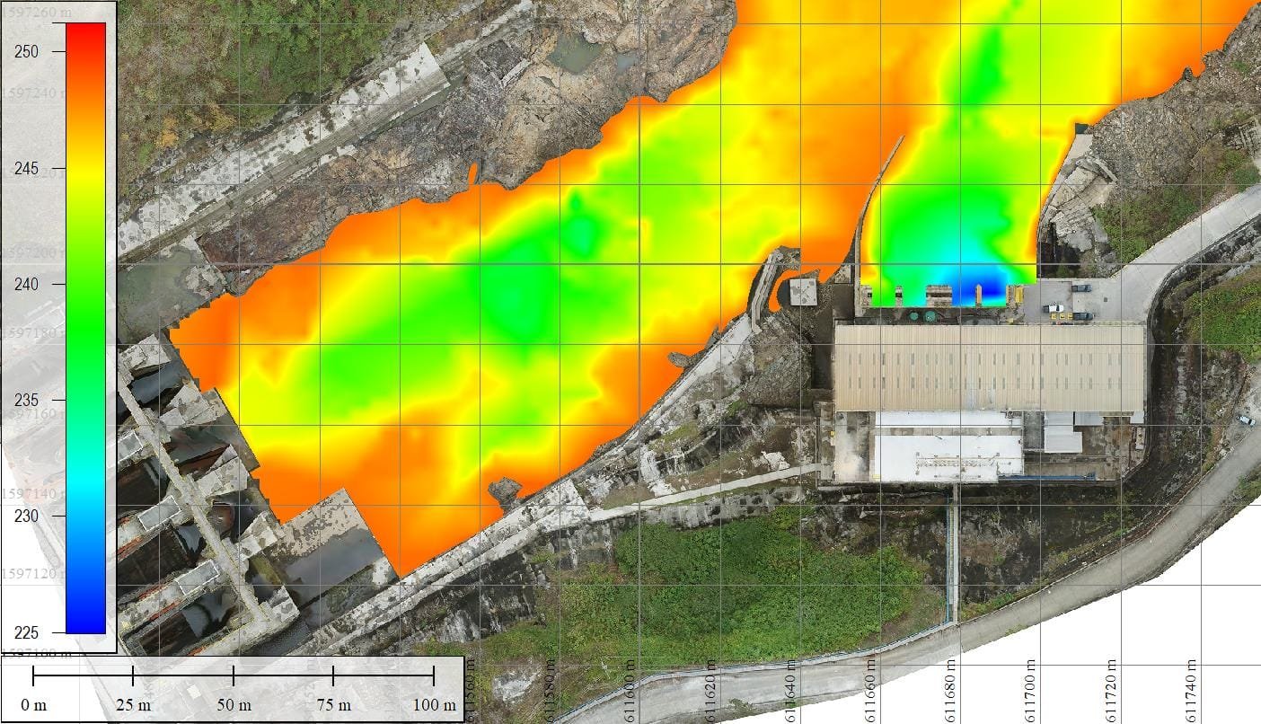 Bathymetric Elevation Map